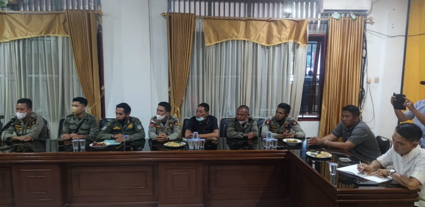 Ketua Komisi I Febri Yurdiman terima Aduan Satpol PP kabupaten Bengkulu Utara