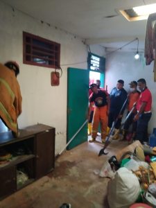 Damkar Evakuasi Ular Cobra dari Rumah Warga