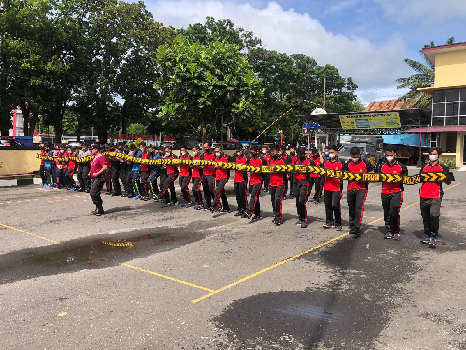 Polres Bengkulu Gelar Latihan Dalmas Berkala Asah Kemampuan Anggota