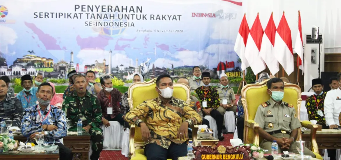 26 Ribu Seritifikat Tanah Dibagikan untuk Masyarakat Di Provinsi Bengkulu