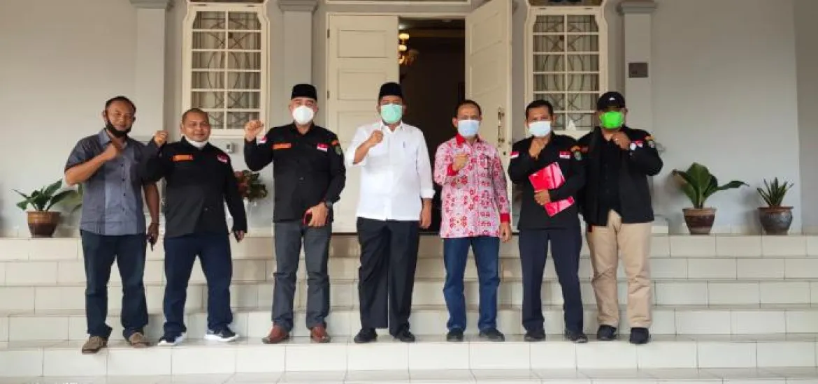 LMPP Marcab Siak Sampaikan Salam Hangat RI 2 Untuk Bupati Alfedri
