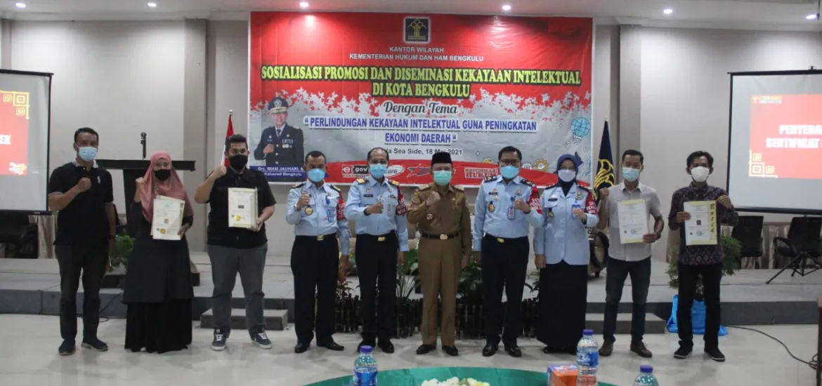 Pemprov Bengkulu Terus Dorong Optimalisasi Sertifikat KI Produk Unggulan Daerah