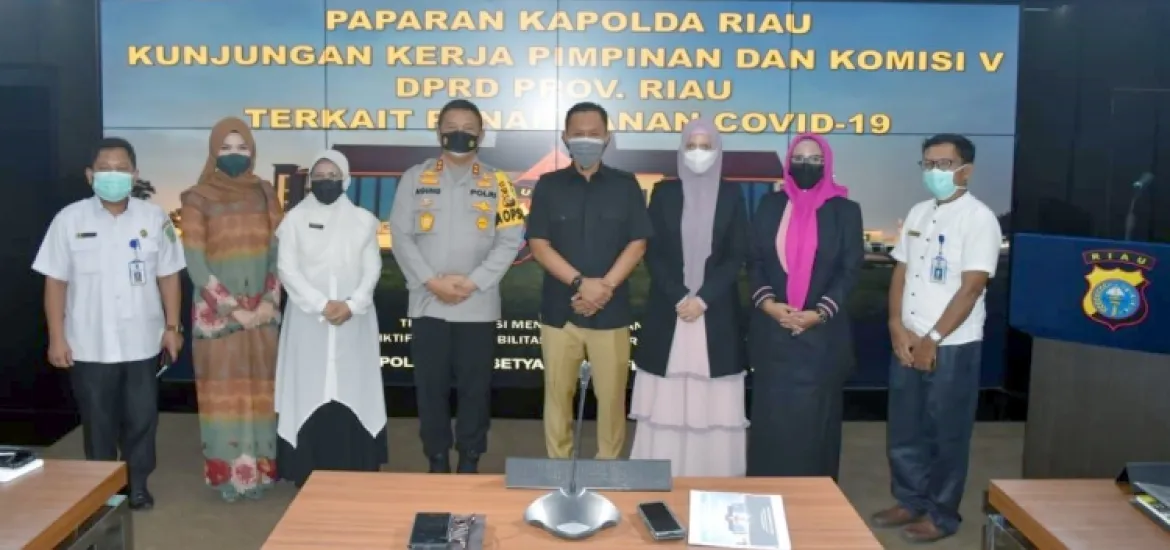 Komisi V DPRD Riau Melakukan Kunjungan Kerja ke Mapolda Provinsi Riau