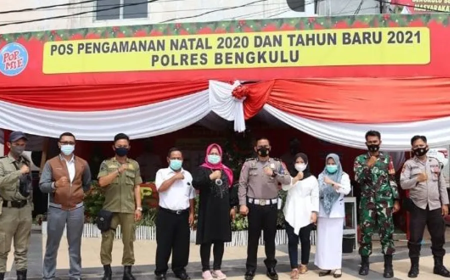 Petugas Kesehatan Dinkes Kota Bengkulu Stand By di Pospam Natal dan Tahun Baru