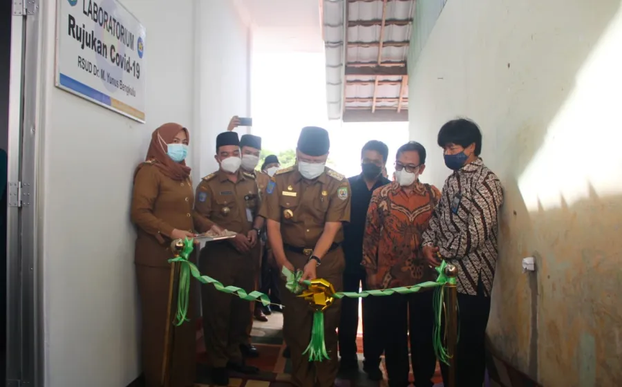 Pemerintah provinsi Dan Gubenur Rohidin Resmikan Lab Rujukan PCR Covid-19 RSUD M Yunus Bengkulu