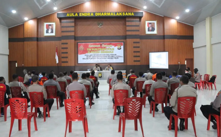 Tingkatkan Pelayanan Prima, Puslitbang Polri Lakukan Penelitian RIKWASTU Evaluasi Standar dan Kelayakan Bangunan Mako Polsek