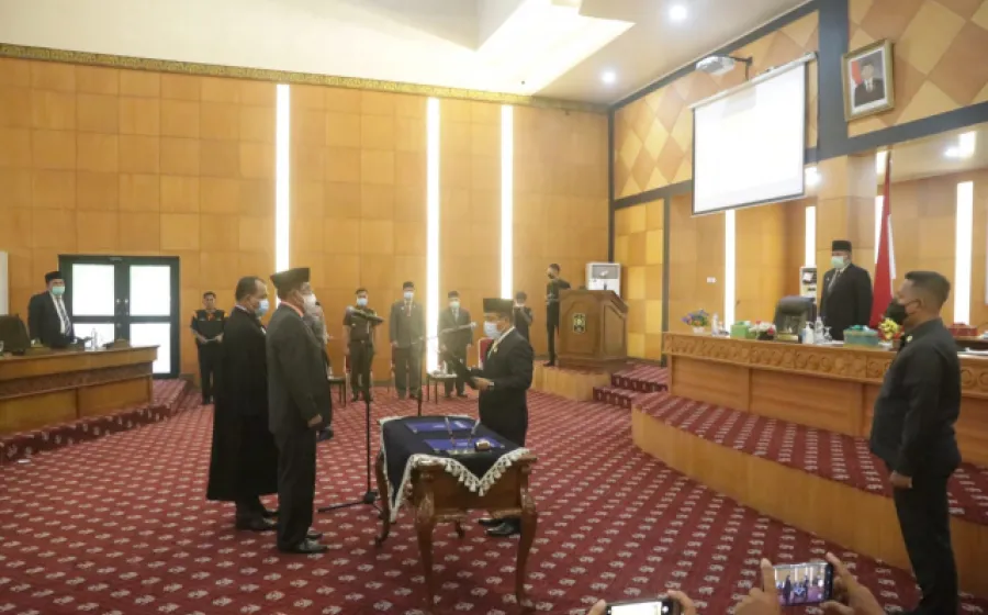 Pelantikan PAW Anggota DPRD Siak, Marihot Lumban Tobing Dilaksanakan Sesuai Prokes