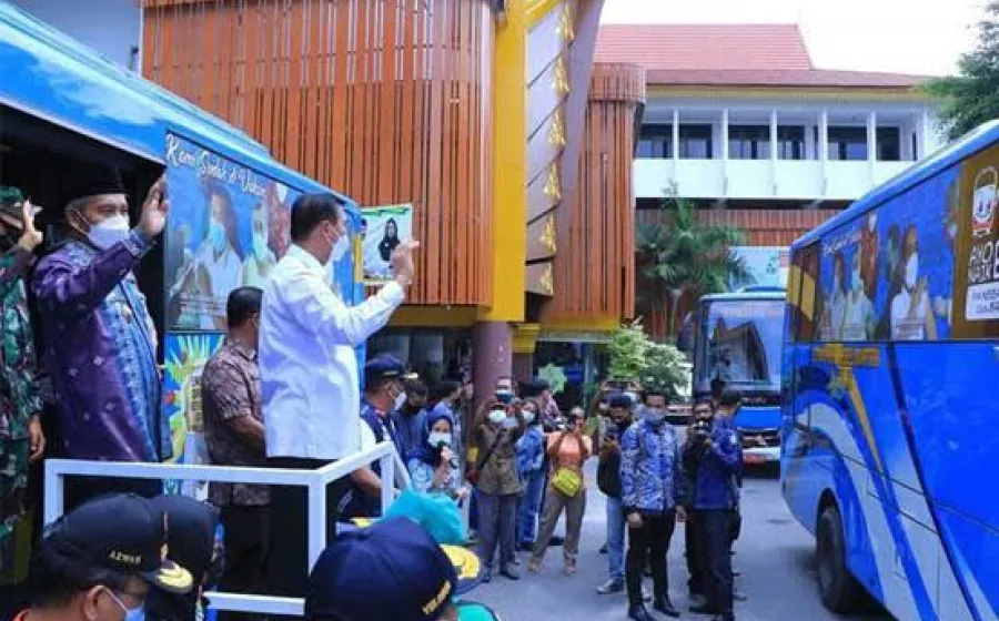 Pemerintah Kota Pekanbaru Luncurkan 5 Bus Vaksin Keliling untuk Cegah Covid-19 